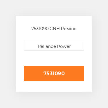 7531090 CNH Ремінь