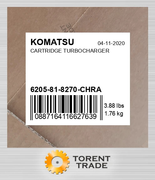 6205818270chra Картридж турбонагнітача KOMATSU NEW AFTERMARKET