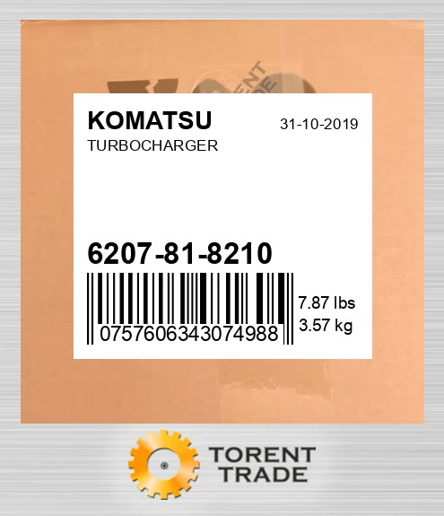 6207818210 Турбонагнітач KOMATSU NEW AFTERMARKET