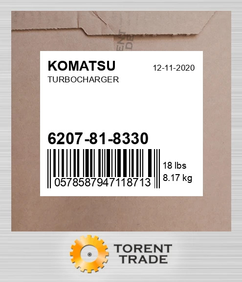 6207-81-8330 Турбокомпресор KOMATSU