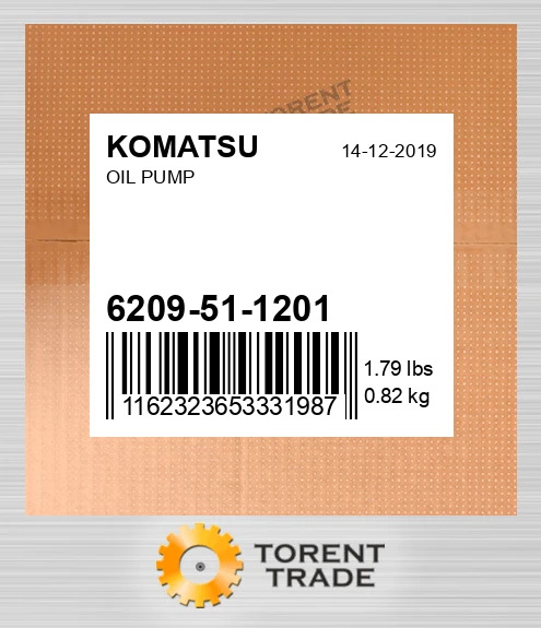 6209511201 Масляний насос KOMATSU NEW AFTERMARKET