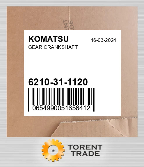 6210-31-1120 Шестерня Колінчастий вал KOMATSU NEW AFTERMARKET