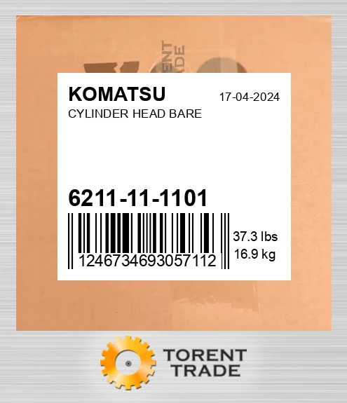 6211111101 Головка блока циліндрів BARE KOMATSU NEW AFTERMARKET