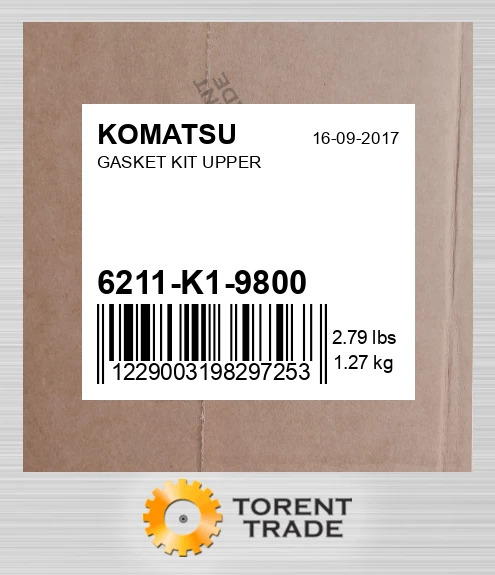 6211k19800 Комплект верхніх прокладок KOMATSU NEW AFTERMARKET