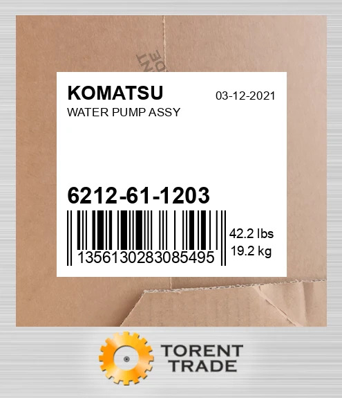 6212611203 Водяний насос у зборі KOMATSU NEW AFTERMARKET