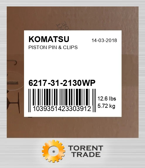 6217312130wp Поршень, палець і кліпси KOMATSU NEW AFTERMARKET