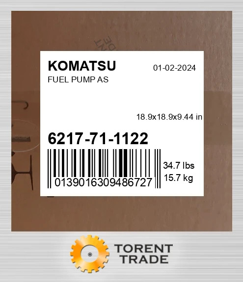 6217711122 ПАЛИВНИЙ НАСОС У ЗБОРІ KOMATSU
