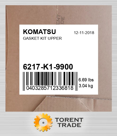 6217k19900 комплект-UPPER, Прокладка KOMATSU NEW AFTERMARKET