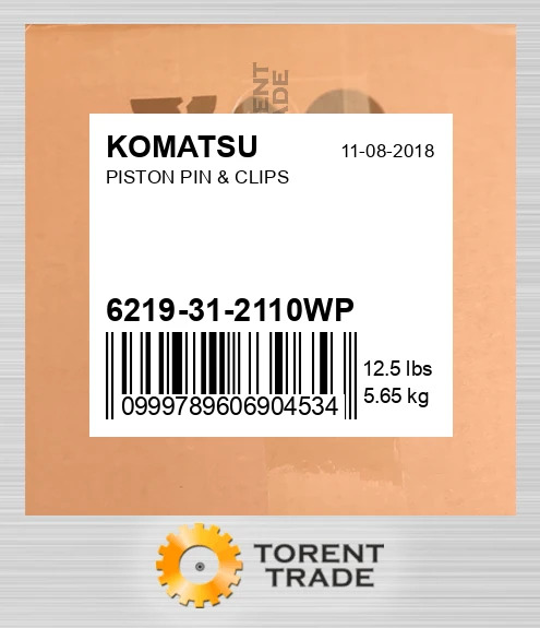 6219312110wp Поршень, палець і кліпси KOMATSU NEW AFTERMARKET