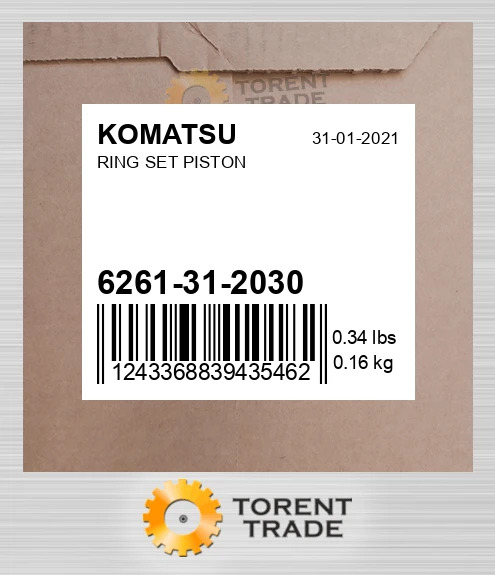 6261312030 Комплект поршневих кілець KOMATSU NEW AFTERMARKET