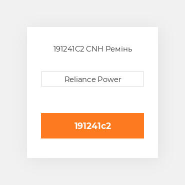 191241C2 CNH Ремінь