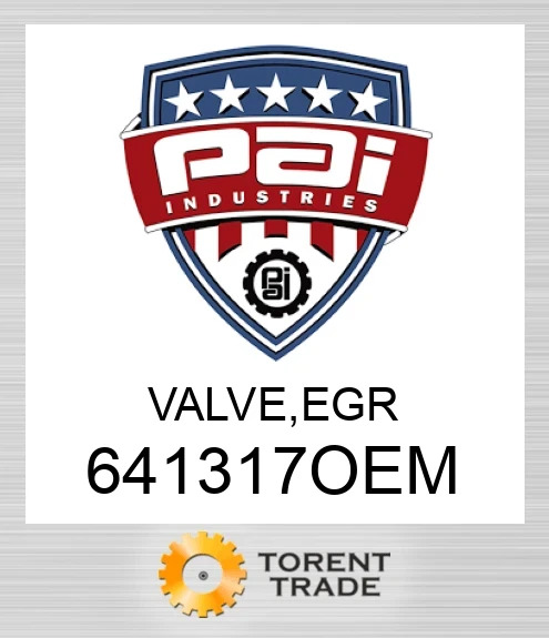 641317OEM Клапан, egr PAI INDUSTRIES