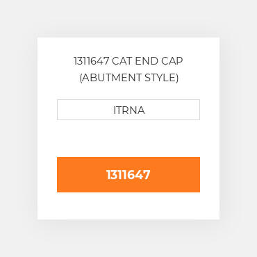 1311647 CAT END CAP (ABUTMENT STYLE) Накінечник
