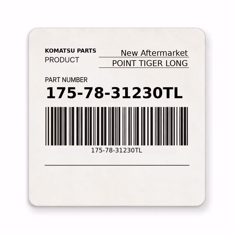 175-78-31230TL POINT TIGER LONG fits Komatsu (New Aftermarket)