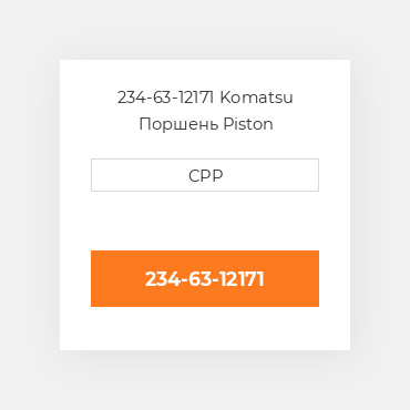 234-63-12171 Komatsu Поршень Piston
