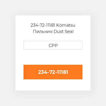 234-72-11181 Komatsu Пильник Dust Seal