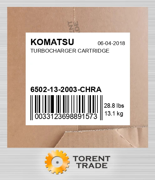 6502132003chra Картридж турбонагнітача KOMATSU NEW AFTERMARKET