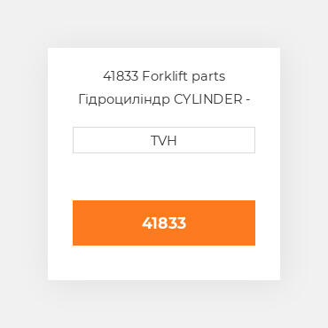41833 Forklift parts Гідроциліндр CYLINDER - Master