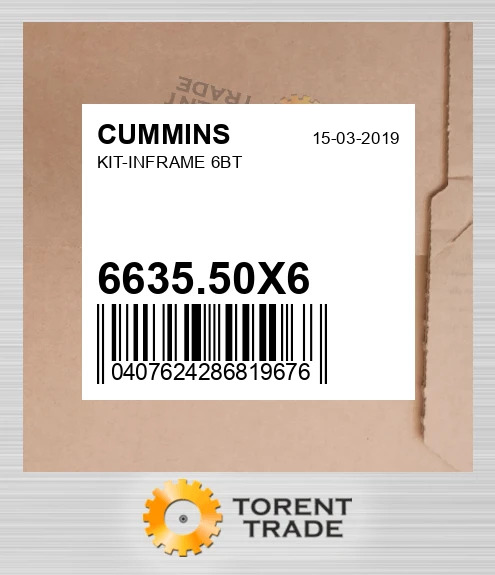 6635.50X6 комплект-INFRAME, 6BT CUMMINS NEW AFTERMARKET