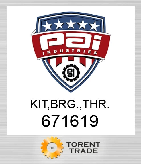 671619 Комплект, підшипник. , упорний. PAI INDUSTRIES