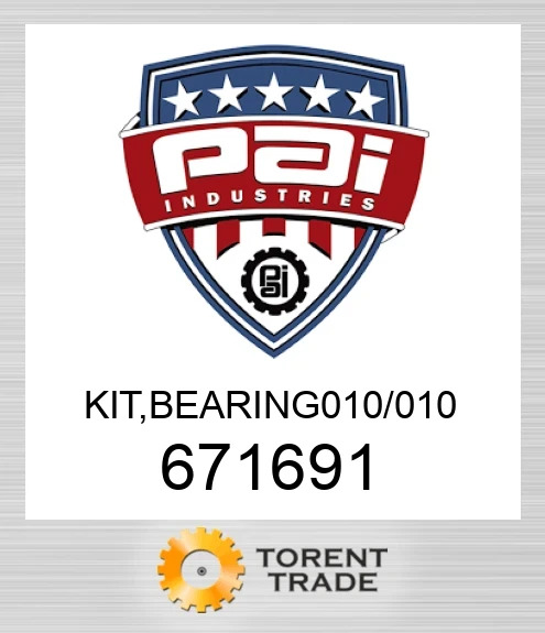 671691 Комплект,  підшипник 010/010 PAI INDUSTRIES