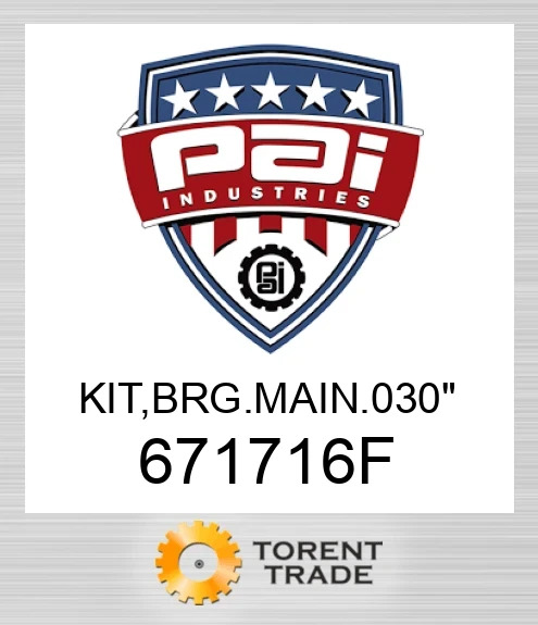 671716F Комплект, підшипник. основний. 030" PAI INDUSTRIES
