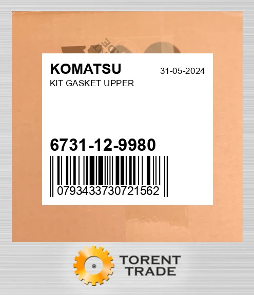 6731129980 комплект, Прокладка UPPER KOMATSU NEW AFTERMARKET