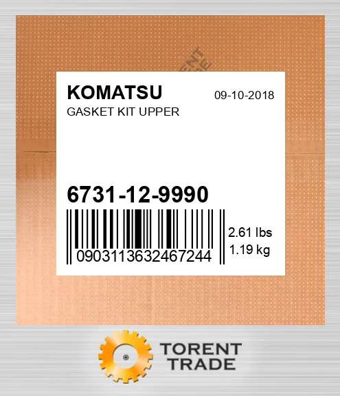 6731129990 комплект-UPPER Прокладка KOMATSU NEW AFTERMARKET