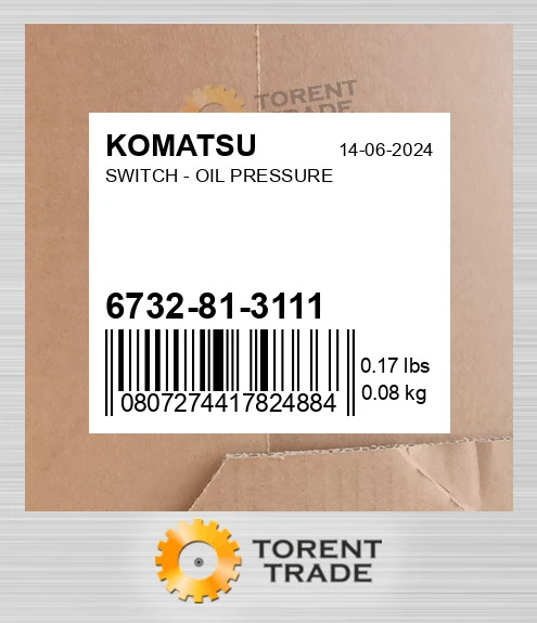 6732813111 Перемикач тиску масла KOMATSU NEW AFTERMARKET