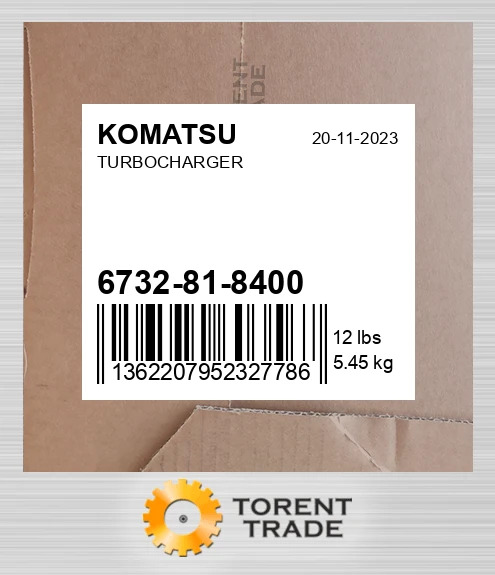 6732818400 Турбонагнітач KOMATSU NEW AFTERMARKET
