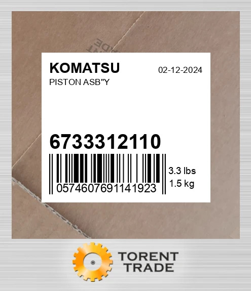 6733312110 ПОРШЕНЬ У ЗБОРІ KOMATSU