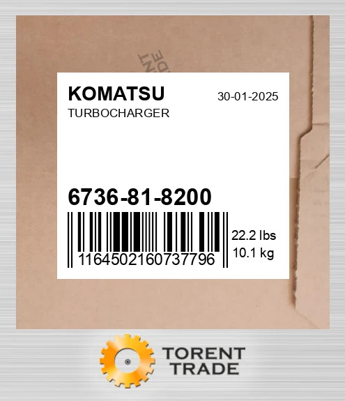 6736818200 Турбонагнітач KOMATSU NEW AFTERMARKET