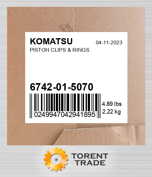 6742015070 Поршень, кліпси та кільця KOMATSU NEW AFTERMARKET