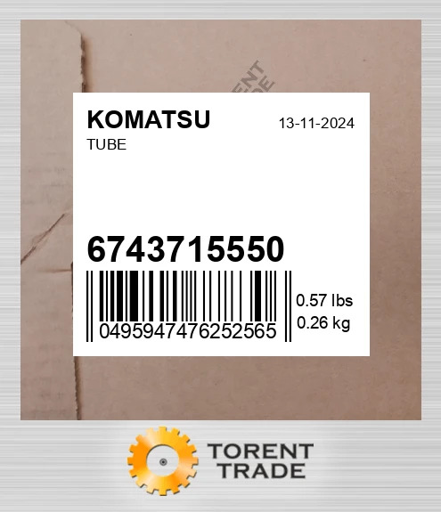 6743715550 Трубка KOMATSU