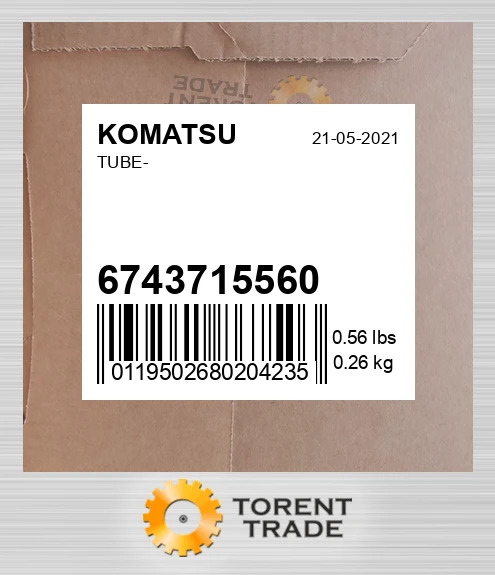 6743715560 Трубка- KOMATSU