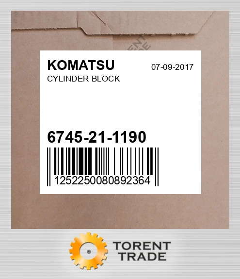 6745211190 Блок циліндрів KOMATSU NEW AFTERMARKET