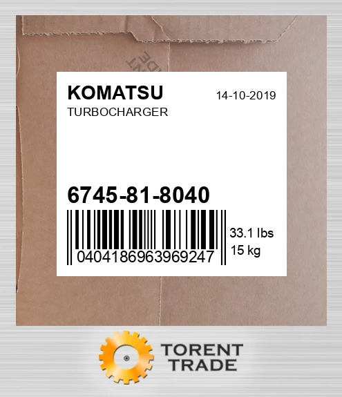 6745818040 Турбонагнітач CATERPILLAR NEW AFTERMARKET