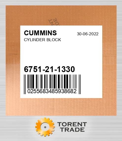 6751-21-1330 Блок циліндрів CUMMINS NEW AFTERMARKET