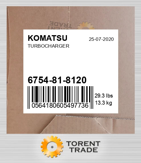 6754818120 Турбонагнітач KOMATSU NEW AFTERMARKET