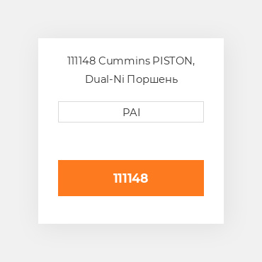 111148 Cummins PISTON, Dual-Ni Поршень комплект