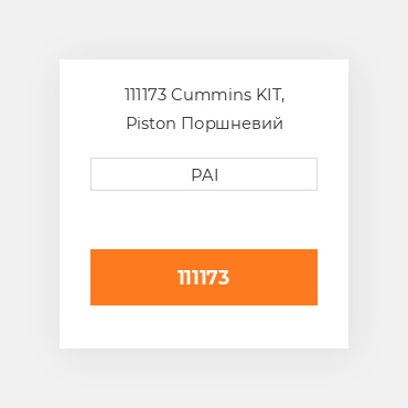 111173 Cummins KIT, Piston Поршневий комплект