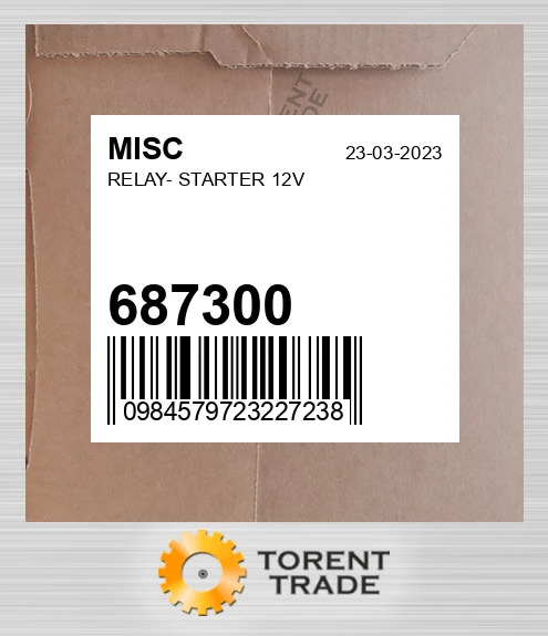 687300 RELAY- стартер 12V MISC NEW AFTERMARKET