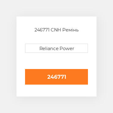 246771 CNH Ремінь
