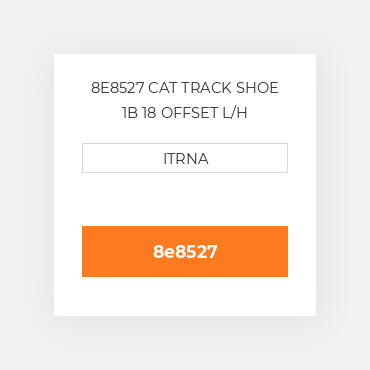 8E8527 CAT TRACK SHOE 1B 18 OFFSET L/H Башмак"