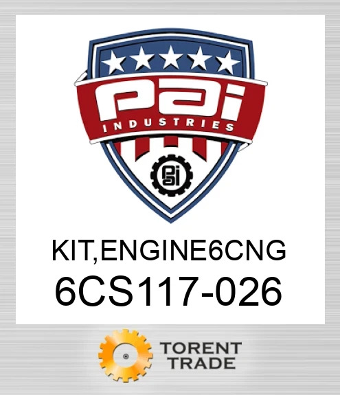 6CS117-026 Комплект, двигун 6 cng PAI INDUSTRIES
