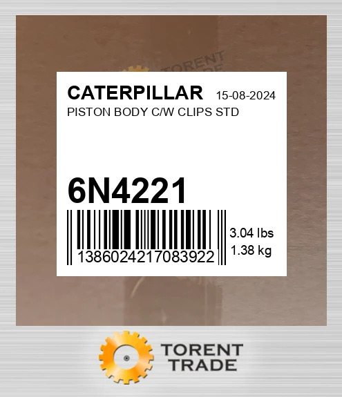6N-4221 Поршень з корпусом і кліпсами STD BLUMAQ NEW AFTERMARKET