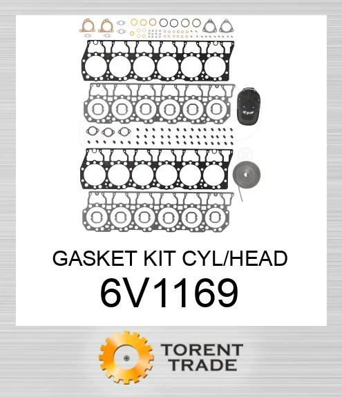 6V-1169 КОМПЛЕКТ ПРОКЛАДОК ГОЛОВКИ ЦИЛІНДРА BLUMAQ