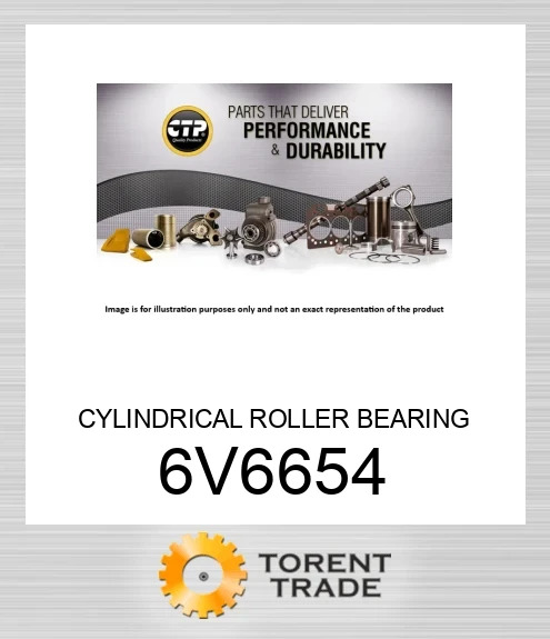 6V6654 Циліндричний роликовий підшипник CATERPILLAR