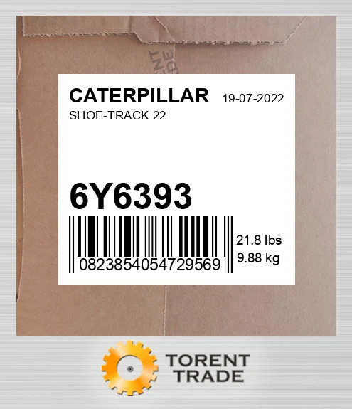 6Y6393 КОЛОДКА-ТРАКОВА 22 CATERPILLAR