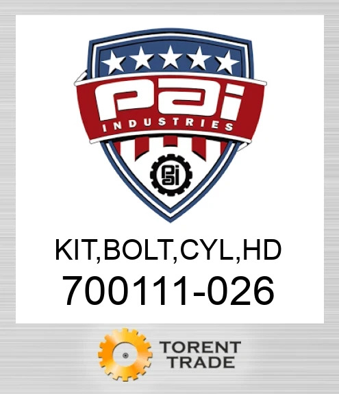 700111-026 Комплект, bolt, cyl, hd PAI INDUSTRIES